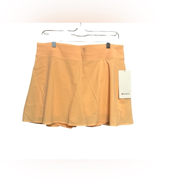 Lululemon Tennis Skirt Size 12 Lightweight High Rise Built-in Shorts Rock Melon - Picture 1 of 11